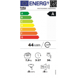 Pralka Beko WUE7626XBWS