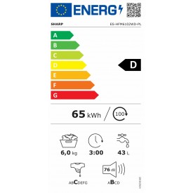 Pralka Sharp ES-HFA6102WD-PL