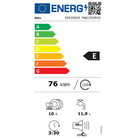 Zmywarka Beko DIS35025